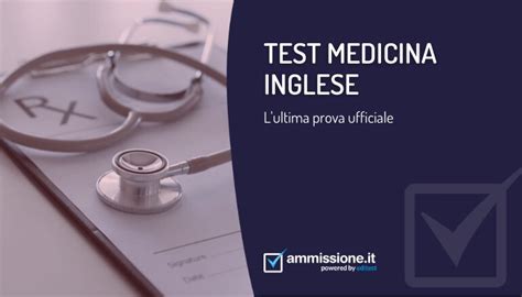 Test Ufficiale Medicina Inglese IMAT Con Soluzioni