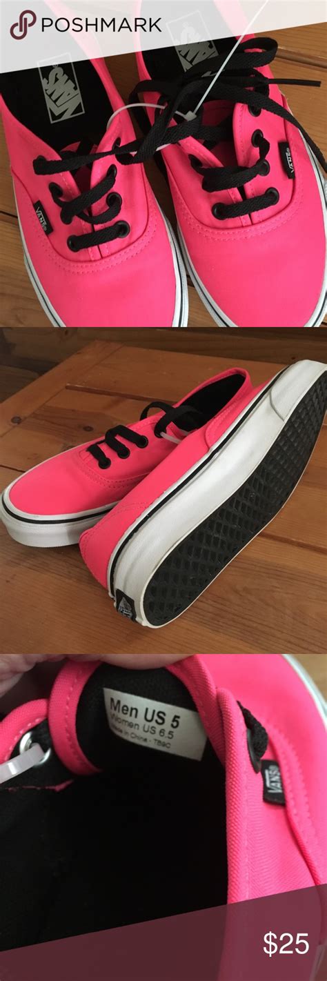 Nwot Hot Pink Vans Pink Vans Vans Black Vans