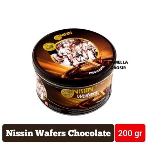 Jual NISSIN WAFER CHOCOLATE 200 GR KALENG JAJANAN SPESIAL KHAS HARI