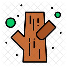 Timber Icon - Download in Colored Outline Style