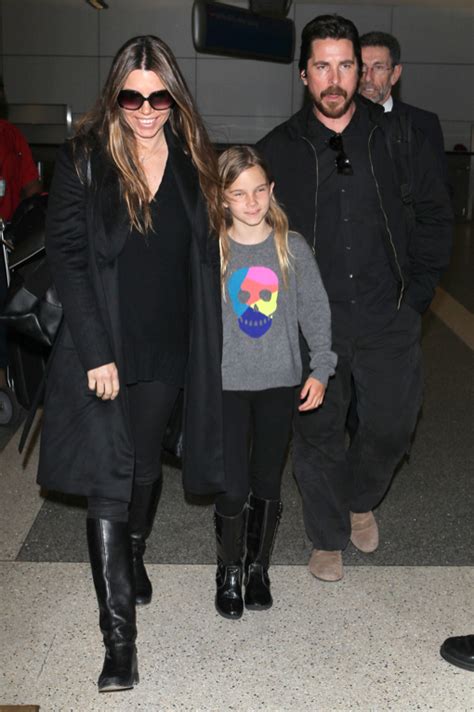 Christian Bale & Family Arriving On A Flight At LAX | Celeb Baby Laundry