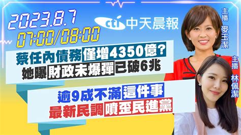 【麥玉潔林佩潔 報新聞】蔡任內債務「僅增4350億」她曝「財政未爆彈」已破6兆｜逾9成不滿「這件事」最新民調「噴歪民進黨