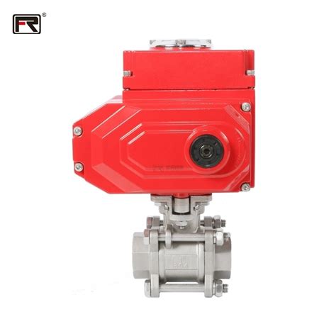 Ss304 316 1000psi Npt Bsp Thread Full Port Regulating Control Electric Motorized 3pc Ball Valve