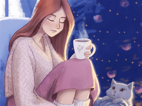 Cozy Winter Illustration By Anastasia Ermoshina On Dribbble