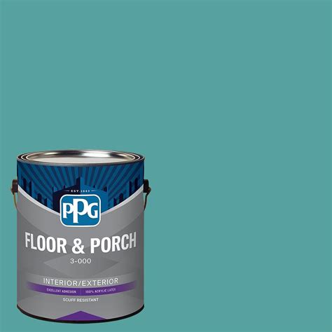 Ppg Gal Ppg Teal Bayou Satin Interior Exterior Floor And Porch