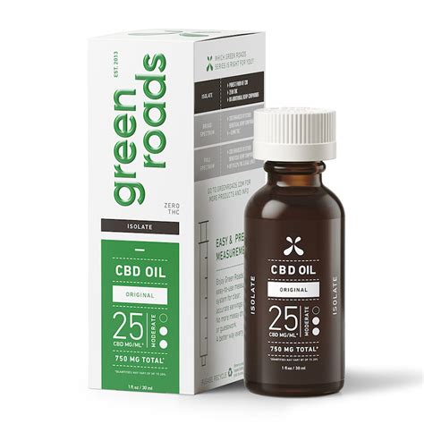 Green Roads Isolate CBD Oil, 25MG - Joyous Green