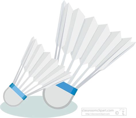 Badminton Clipart - two-badminton-shuttlecocks-clipart - Classroom Clipart