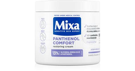 Mixa Panthenol Comfort Regenerating Body Cream For Dry And Atopic Skin