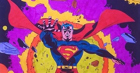 Jimsmash Psychedelic Superman By Jack Kirby