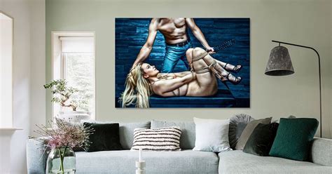 Tied Nude Blonde Girl Punished By Her Master By Rod Meier On Canvas Poster Wallpaper And More