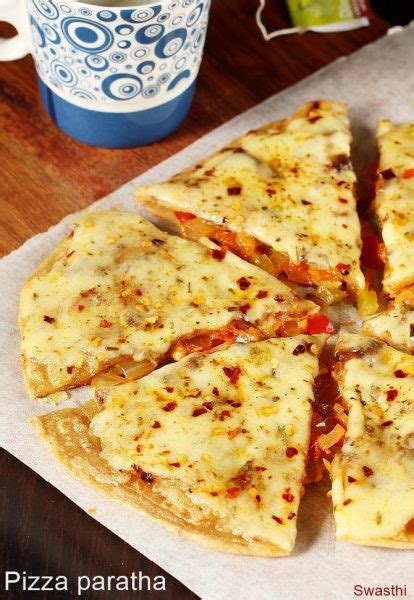 Pizza Paratha Roti Pizza Chapati Pizza Swasthis Recipes