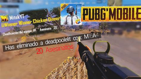 Kills Con M A Pubg Movil Mobile Youtube