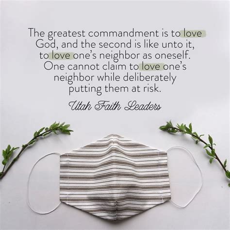 The Greatest Commandment Is To Love God And The Second Is Like Unto