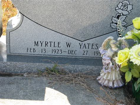 Myrtle W Yates Miller 1923 1996 Mémorial Find a Grave