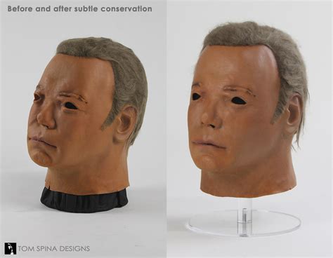 1975 Shatner Captain Kirk Mask Conservation Tom Spina Designs Tom