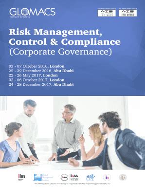 Fillable Online Glomacs Risk Management Control Compliance