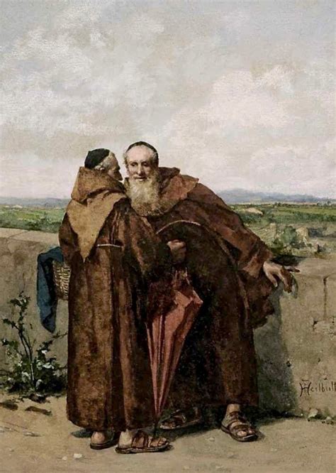 Two Monks In Conversation Painting Ferdinand Heilbuth Oil Paintings