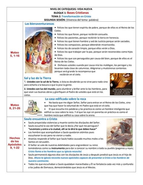 Transformación En Cristo A Través De Las Bienaventuranzas Pdf