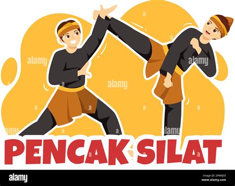 Pencak Silat Kick Stock Vector Images Alamy