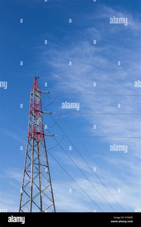 High Voltage Pylon Stock Photo Alamy