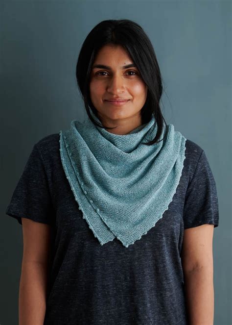 Bobble Edge Wrap: Free Shawl Knitting Pattern