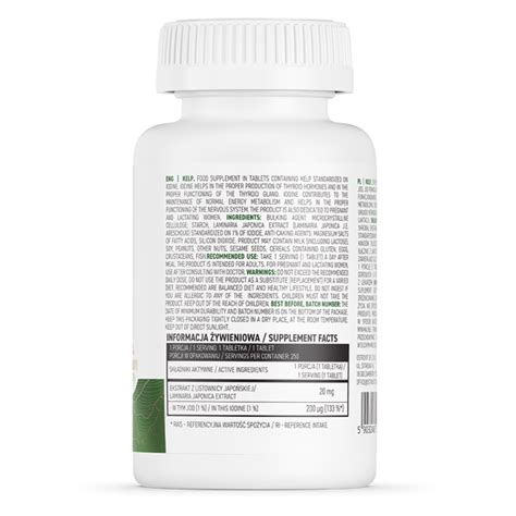 OstroVit Kelp | Йод, 250 таблетки