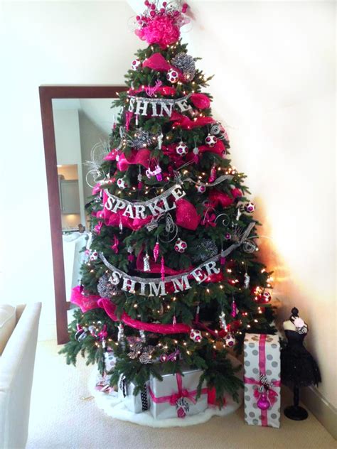 Hot Pink Super Model Themed Christmas Tree Chaotically Creative