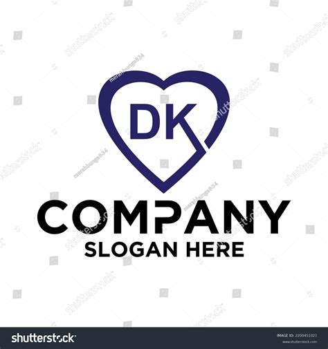 Initial Letter D K Logo Vector Stock Vector Royalty Free 2200451021 Shutterstock