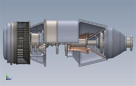 涡轮螺旋桨发动机 Solidworks 2013 模型图纸免费下载 懒石网