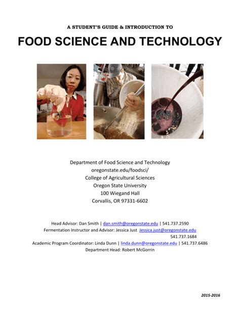 Food Science And Technology