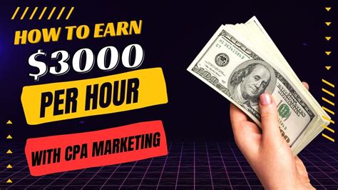 How To Earn Money With Cpa Marketing Youtube