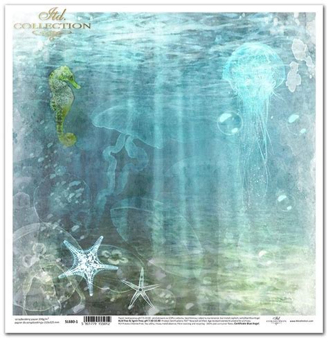 Papier Scrapbooking Sl Seria Tropical Dreams Konik Morski