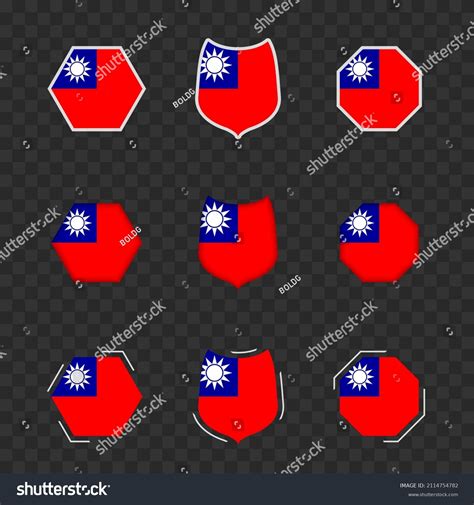 National Symbols Taiwan On Dark Transparent Stock Vector (Royalty Free) 2114754782 | Shutterstock