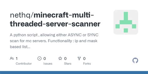 GitHub Nethq Minecraft Multi Threaded Server Scanner A Python Script