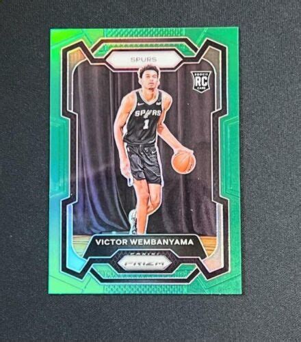 Panini Prizm Victor Wembanyama Red Seismic Prizm Rookie Green