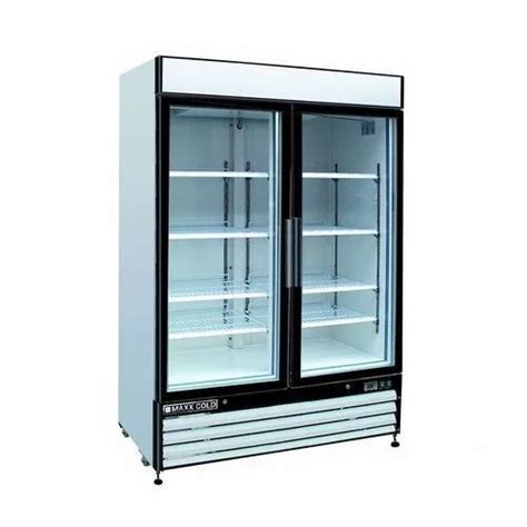 White Elanpro Vertical Door Visi Cooler And Freezer Model