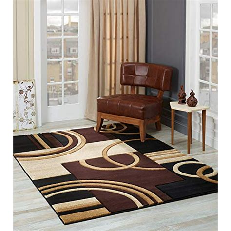 GLORY RUGS Area Rug Modern 2x7 Brown Soft Hand Carved Contemporary ...