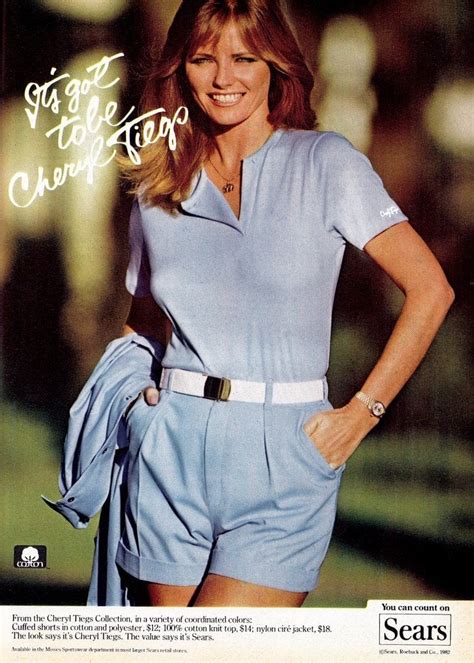 See Cheryl Tiegs Clothing Collection And Swimwear At Sears In The 80s