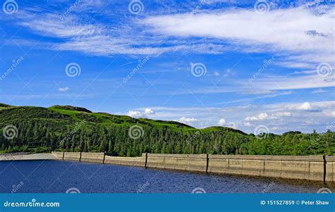 The Dam Wall at Haweswater Reservoir, Cumbria, England. Stock Image ...