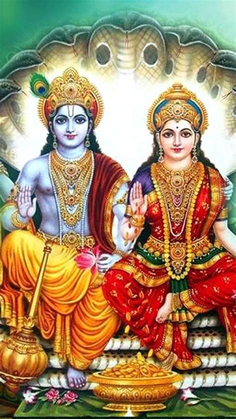 Laxmi Narayan Lord Vishnu And Laxmi Sitting On Garuda Lord Vishnu