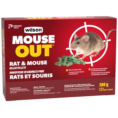 Rodenticide en granules Mouse Out par wilson pour rats et souris prêt à