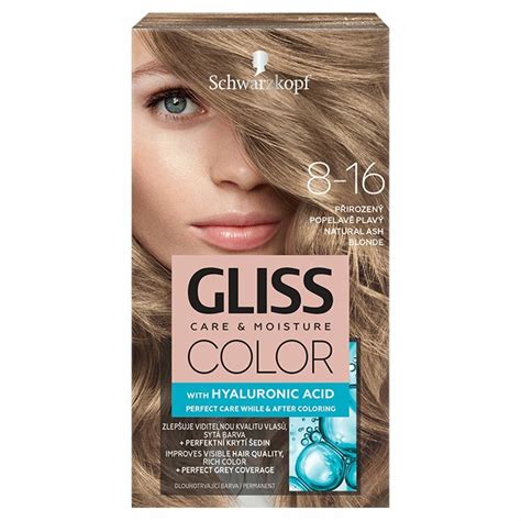 Schwarzkopf Gliss Color Farba Na Vlasy Prirodzen Popolav Blond