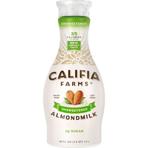 Califia Farms Dairy Free Unsweetened Plain Almond Milk Fl Oz