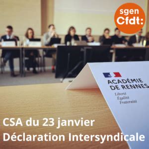 Csa Acad Mique D Claration Intersyndicale Sur Les Retraites Sgen