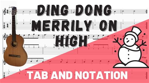 Ding Dong Merrily On High For Guitar Notation And Tab Youtube