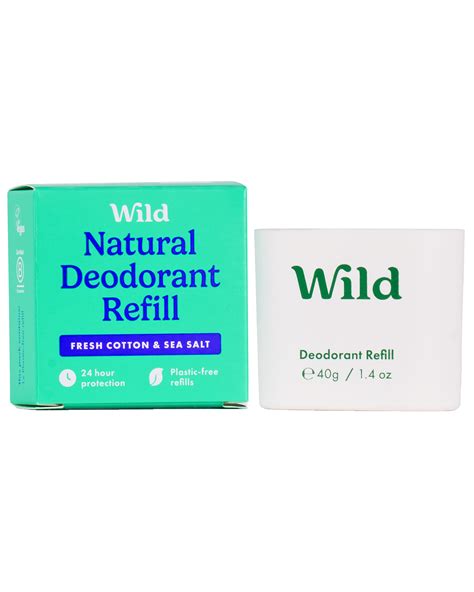 Wild Deo Cotton & Sea Salt refill 40 g - Apotek 1