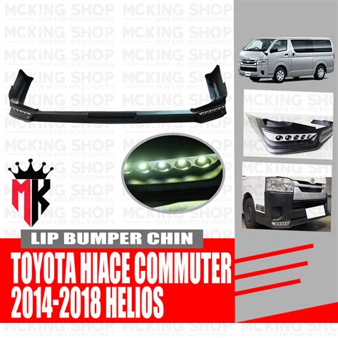 Toyota Hiace Commuter Helios Bumper Lip Chin Black Lazada Ph