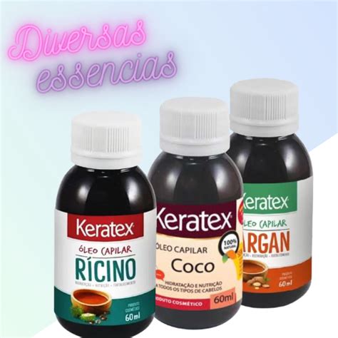 Óleo Capilar Keratex Rícino Coco D Pantenol Argan Babosa Jaborandi