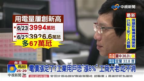 用電量創新高 電價漲定 藍轟 能源政策錯誤爆國安危機│中視新聞 20220624 Youtube