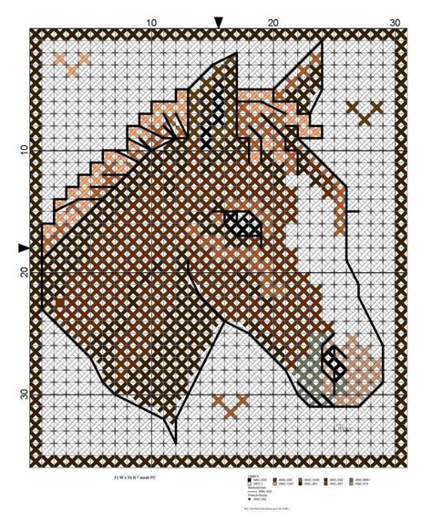 Horse Head Cross Stitch Horse Plastic Canvas Patterns Cross Stitch